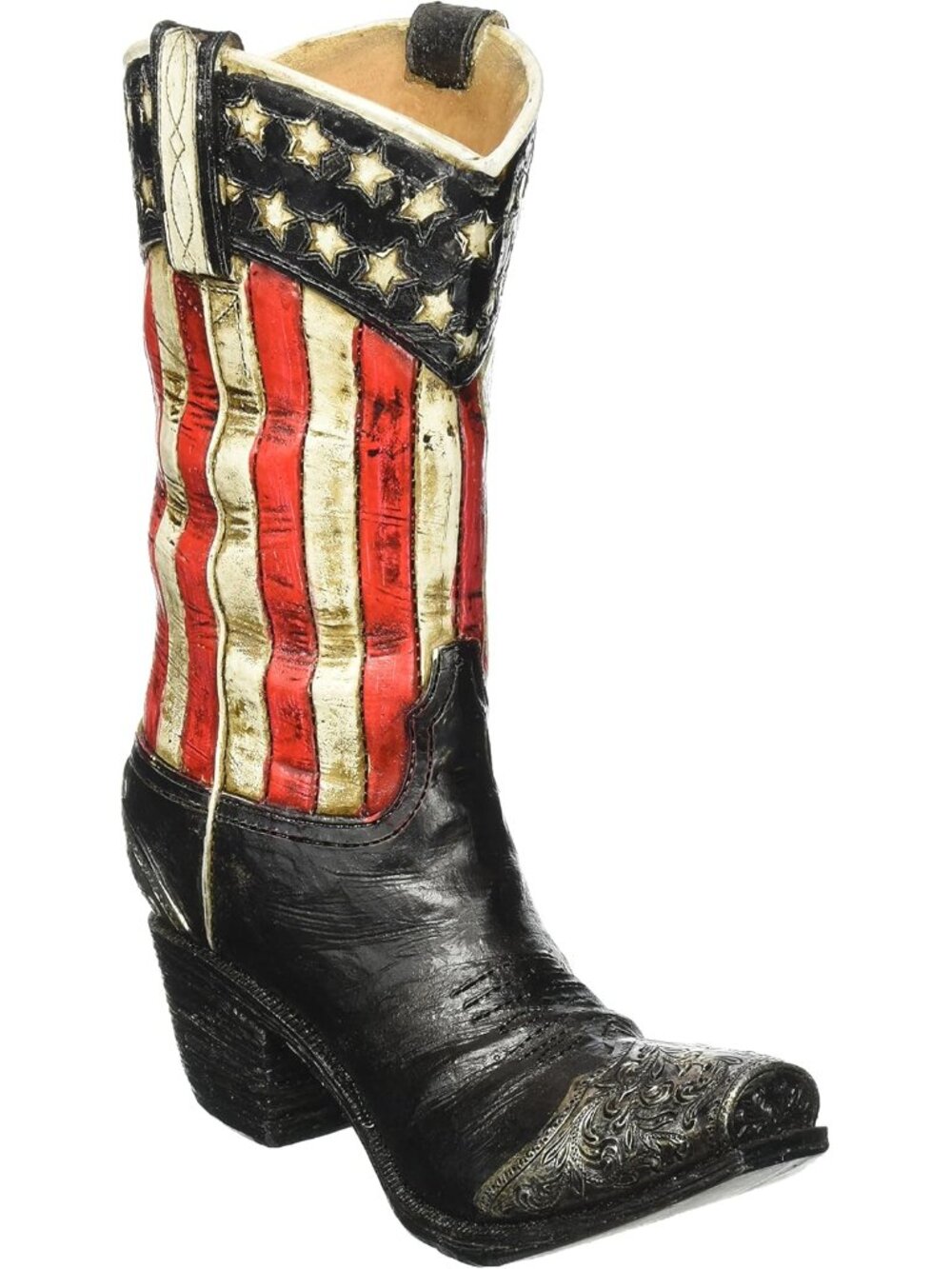 Patriotic Western Cowboy Boot Vase Decorative Home Decor Great for Events